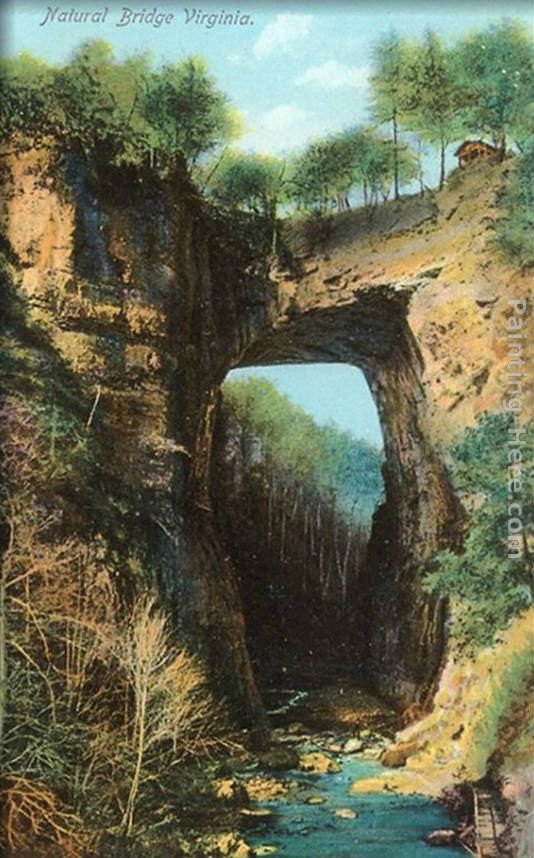 Natural Bridge, Virginia painting - Norman Parkinson Natural Bridge, Virginia art painting Natural Bridge, Virginia painting - Norman Parkinson Natural Bridge, Virginia art painting